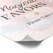 ユニコーンの誕生日の好意サイン ポスター (角)