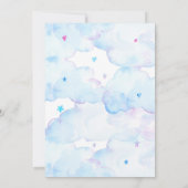 ユニコーンの誕生日の招待状 招待状 (裏面)