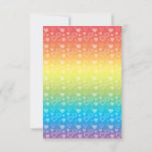 ユニコーンの誕生日の招待 招待状 (裏面)