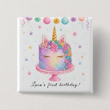 ユニコーンの誕生日バッジ