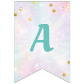 ユニコーンの誕生日バナー バンティングフラッグ (第3の旗)