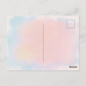 ユニコーンの誕生日パーティーに来てくれてありがとう ポストカード (裏面)