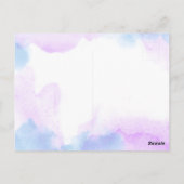 ユニコーンの誕生日パーティーの写真 ポストカード (裏面)