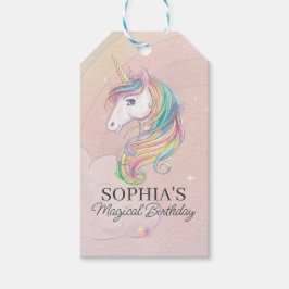 ユニコーンの誕生日パーティー飾り おとぎ話 ギフトタグ