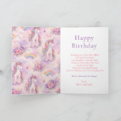 ユニコーンの誕生日パーティー カード (内部)