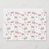 ユニコーンの誕生日写真招待状 招待状 (裏面)