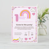 ユニコーンの誕生日招待状 シーズンカード (スタンド正面)