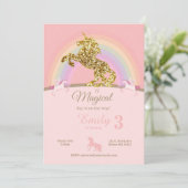 ユニコーンの誕生日招待状 招待状 (スタンド正面)