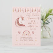 ユニコーンの誕生日招待状 招待状 (スタンド正面)