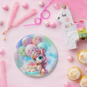ユニコーンの誕生日  ペーパープレート (パーティー)