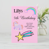ユニコーンの誕生日 招待状 (スタンド正面)