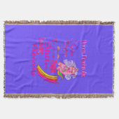 ユニコーンの読者はダッすごいパーソファーを投げる スローブランケット (正面)