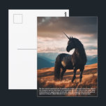 ユニコーンの象徴 ポストカード<br><div class="desc">ポストカード：ブラック・ユニコーンの象徴</div>