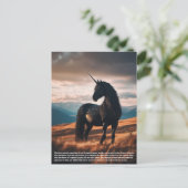 ユニコーンの象徴 ポストカード (スタンド正面)