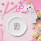 ユニコーンの貝殻と輝く角 プレミアムベクター ペーパープレート (パーティー)