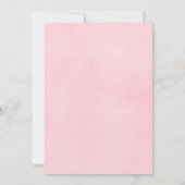 ユニコーンの赤ちゃん女の子シャワーの招待状 招待状 (裏面)