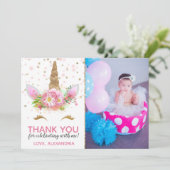 ユニコーンの開花サンキューカード 招待状 (スタンド正面)