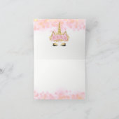 ユニコーンの顔のユニコーンのサンキューカード サンキューカード (内部)