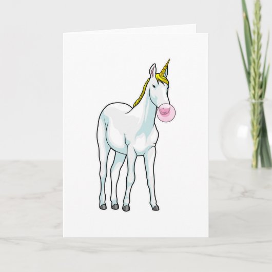 ユニコーンの風船ガム カード (正面)