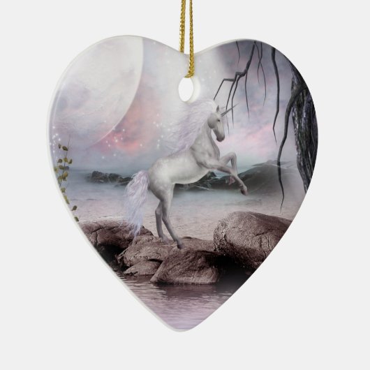 ユニコーンの魔法のオーナメント セラミックオーナメント (右)