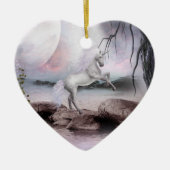 ユニコーンの魔法のオーナメント セラミックオーナメント (正面)