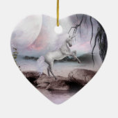 ユニコーンの魔法のオーナメント セラミックオーナメント (裏面)