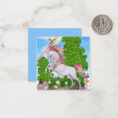 ユニコーンの魔法のメモカード ノートカード (正面/裏面インサイチュ)