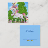 ユニコーンの魔法のメモカード ノートカード (正面/裏面)