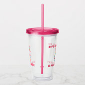 ユニコーンの魔法の日パーソナライズされた アクリルタンブラー (右)