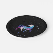 ユニコーンの魔法の銀河系 ペーパープレート (アングル)