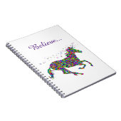 ユニコーンの魔法はカラフルなジャーナルを信じます ノートブック (右側)