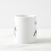 ユニコーンの魔法を信じるカラフルマグ コーヒーマグカップ (中央)