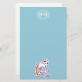 ユニコーンのBelievinをストップ 便箋 (正面/裏面)