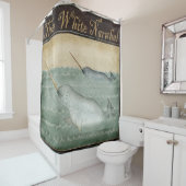 ユニコーンのNarwhalの航海のな海上海の海 シャワーカーテン (インサイチュ)