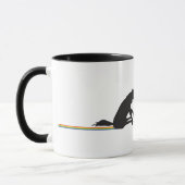 ユニコーンのPoopingのおもしろいな虹 マグカップ (左)