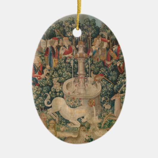 ユニコーンはあります セラミックオーナメント (正面)