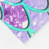 ユニコーンはかりで測ガールズグリッター#9のマーメイド フリースブランケット (角)