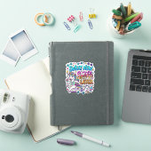 ユニコーンは今汗をかき後に輝く ギフトアイデア ベクターD シール (iPadカバー)