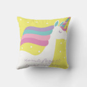 ユニコーンは娯楽室の光るために枕忘れません クッション (裏面)