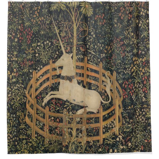 ユニコーンは捕獲されたシャワー・カーテンです シャワーカーテン (正面)