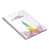 ユニコーンは私の宿題のおもしろいなノートを食べました ノートブック (右側)