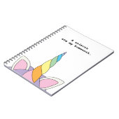 ユニコーンは私の宿題のおもしろいなノートを食べました ノートブック (左側)