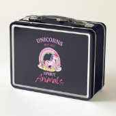 ユニコーンは私の精神の動物 メタルランチボックス (裏面)