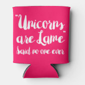 ユニコーンは誰も言われないとラメている 缶クーラー (正面)