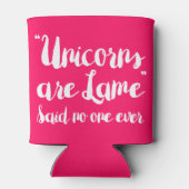 ユニコーンは誰も言われないとラメている 缶クーラー (裏面)