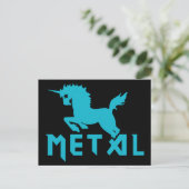 ユニコーンは金属 ポストカード (スタンド正面)