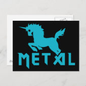 ユニコーンは金属 ポストカード (正面/裏面)