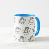 ユニコーンふりかけるかわいいかわいいコーヒーカップギフトマグカップ マグカップ (正面右)