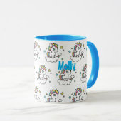 ユニコーンふりかけるかわいいかわいいコーヒーギフトカップ マグカップ (正面右)