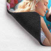 ユニコーンへのプリンセスの愛 マウスパッド (コーナー)